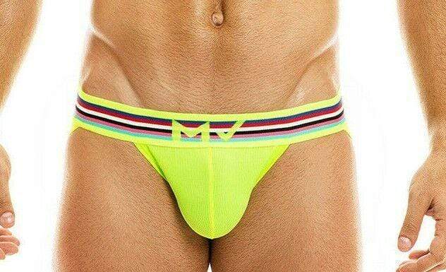 Modus Vivendi Mens Peace Jockstrap hombres Slip pour Homme Lime 04011 28 - SexyMenUnderwear.com