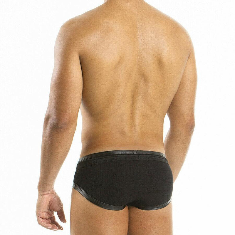 Modus Vivendi Modus Vivendi Brief Military Leather-Look Stretchy Briefs Black 08511 44A
