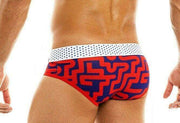Modus Vivendi Modus Vivendi Briefs Labyrinth Sexy Brief Slip Lingerie Pour Homme Red 06014 54