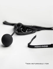 Modus Vivendi Pleasure Thong Roomy Pouch Mat Rubber Leather Thongs 22222 - SexyMenUnderwear.com