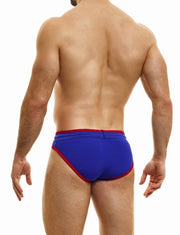 Modus Vivendi Retro Low-Cut Brief Internal Drawstring Blue 14317 - SexyMenUnderwear.com
