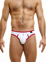 Modus Vivendi Retro Low-Cut Brief Internal Drawstring White 14317 - SexyMenUnderwear.com