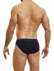 Modus Vivendi Retro Low-Cut Briefs Internal Drawstring Eco Brief Black 14317 - SexyMenUnderwear.com