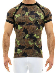 Modus Vivendi Shirt Trapped Camo Muscle T-Shirt Camouflage Green 11041 21 - SexyMenUnderwear.com