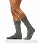 Modus Vivendi Sock Winter Merino Wool Mid Cut Socks Grey XS1922 73 - SexyMenUnderwear.com
