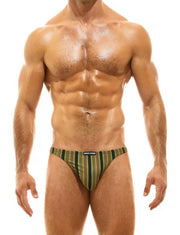 Modus Vivendi Swim-Brief Trapped Low-Cut Swimwear Khaki BS2211 3A - SexyMenUnderwear.com