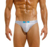 Modus Vivendi Swim Briefs Gordian Knot Low-Cut Swimwear Shiny Silver CS2211 67 - SexyMenUnderwear.com