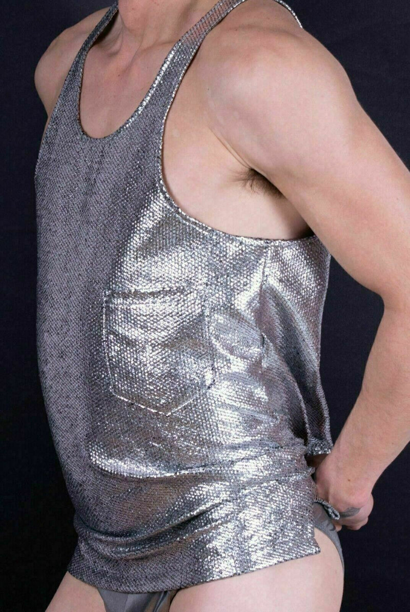 Modus Vivendi Tank Dusk 2 Dawn Tank Top Fashion Silver 16732 59 - SexyMenUnderwear.com