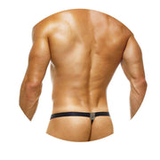 Modus Vivendi Thong Net Trap Mesh SemiTransparent Perforated Black 06114 49 - SexyMenUnderwear.com