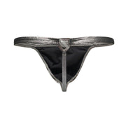 Modus Vivendi Thongs Mania King Cheetah Metal Silver Thong 13116 70 - SexyMenUnderwear.com