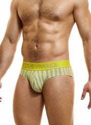Modus Vivendi X-Retro Briefs Exclusive Eco-friendly Cotton Total-Yellow 24220 - SexyMenUnderwear.com