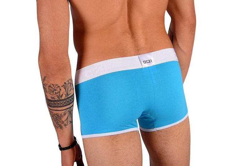 Otzi Boxer Trunk Turquoise/White OTG020 MX2 - SexyMenUnderwear.com