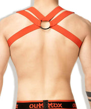 Outtox By Maskulo Harness Bulldog Strap Stretchable Bands Red HR140-10 5 - SexyMenUnderwear.com