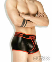 Outtox By Maskulo Open Rear Boxer Trunk Wrapped Fetish Red TR141-10 4 - SexyMenUnderwear.com