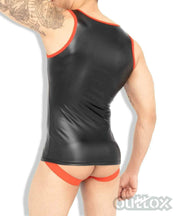 Outtox By Maskulo Tank Top Tight Spandex TankTop Red TP140 1 - SexyMenUnderwear.com