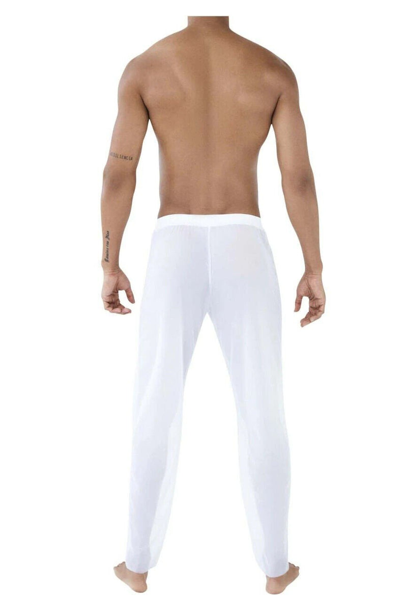 PIKANTE You Mesh Pants Supremely Soft See-Through Ankle Length Pant White 0490 8 - SexyMenUnderwear.com