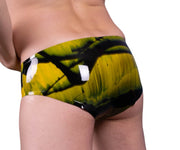 Polymorphe Rubber Brief Underwear Pure Latex Briefs Fetish Yellow UN-015AM 4 - SexyMenUnderwear.com