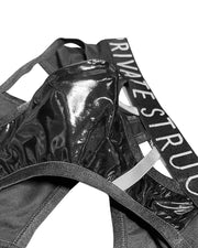 PRIVATE STRUCTURE Alpha Low Harness Mini - Briefs Shades Of Shiny Black 4416 1086