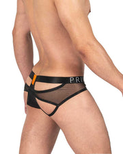 PRIVATE STRUCTURE Alpha Low Harness Mini - Briefs Shades Of Shiny Black 4416 1083
