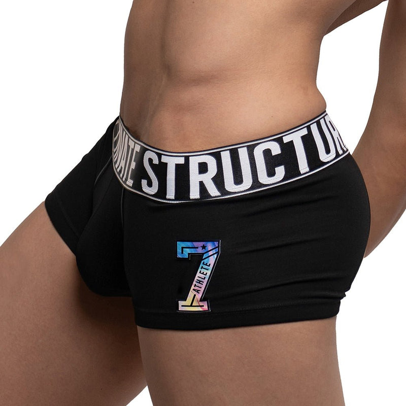 Private Structure Athlete Trunk Boxer Black 4196 63A - SexyMenUnderwear.com