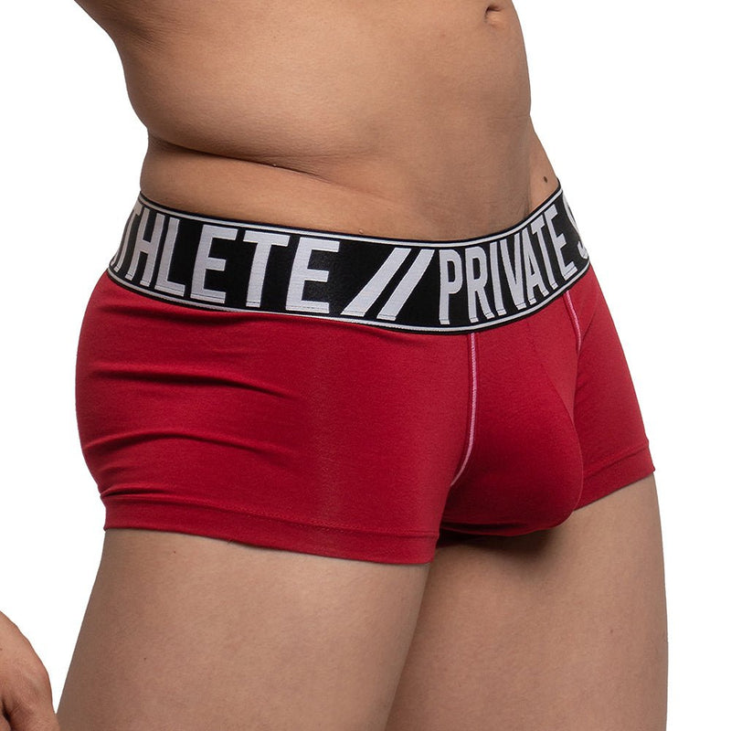 Private Structure Athlete Trunk Boxer Red 4196 63A - SexyMenUnderwear.com