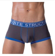 Private Structure Boxer Brief Soho Luminous Trunk Royal Grey 3680 14 - SexyMenUnderwear.com