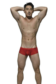 Private Structure Boxer Desire-Glaze Soft Hipster Red 3487 83 - SexyMenUnderwear.com