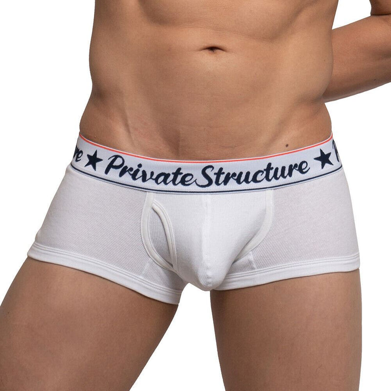 Private Structure Classic Boxer Bamboo Trunks Body-Defining Fit Off White 4070