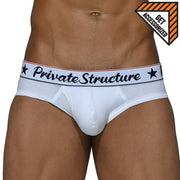 Private Structure Classic Cotton Mini Briefs Off White Briefs 4069