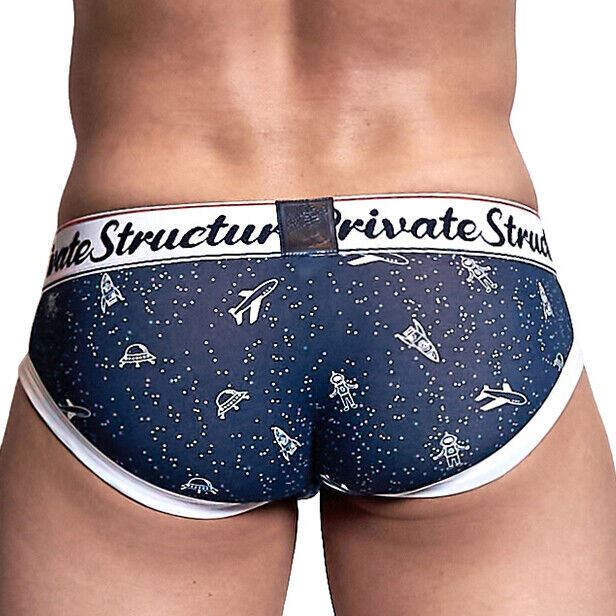 Private Structure Cotton Briefs Classic Mini Brief Galaxy Drift Navy 4189