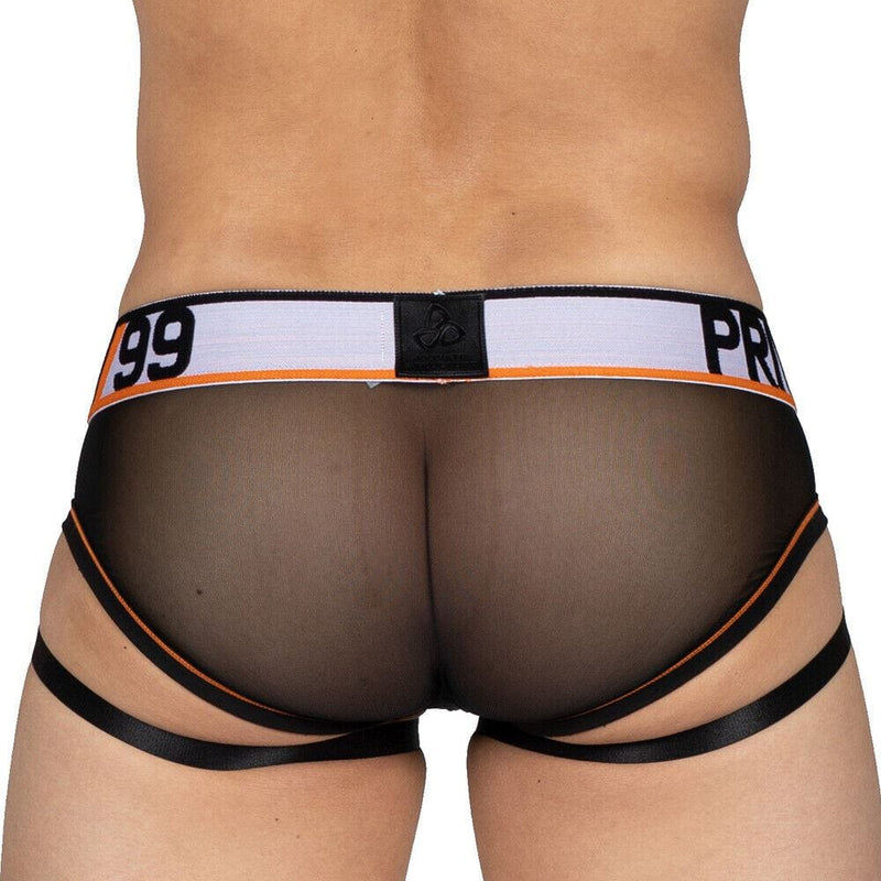PRIVATE STRUCTURE Cotton Harness Mini Brief Momentum Orange 4357