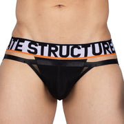 PRIVATE STRUCTURE Doubled Cotton-Brief Momentum Orange/Black 4237