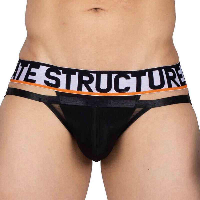 PRIVATE STRUCTURE Doubled Cotton-Brief Momentum Orange/Black 4237