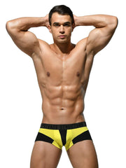 Private Structure Mens Boxers Platinum Micro-Modal Trunk Yellow 3783 49 - SexyMenUnderwear.com