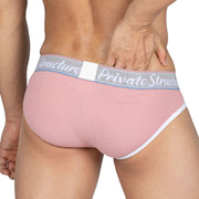 Private Structure Mini Brief Classic Mid-Waist Briefs Nude Blush Pink 3275