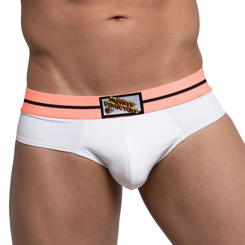 Private Structure Mini Brief Micro Maniac Smooth & Sretchy Briefs White 4179