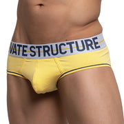 Private Structure Mini Brief MO-Lite Cupping Cotton Pouch CREAM YELLOW 4104 91