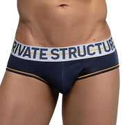 Private Structure Mini Brief MO-Lite Cupping Cotton Pouch Navy White 4104 91