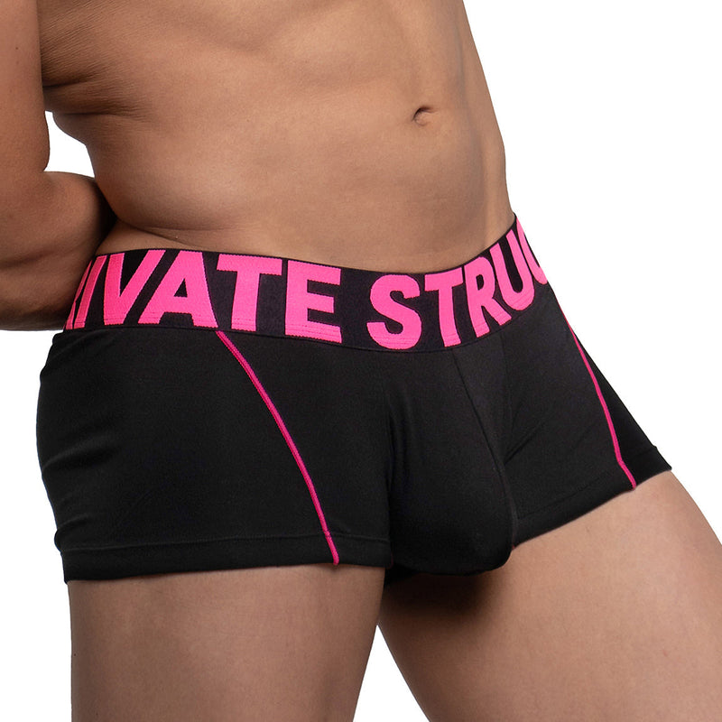 Private Structure Modality Boxer Trunk Black Magenta 4182 91