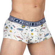 Private Structure Pride Boxer Trunk PRD Astrogator White 4368