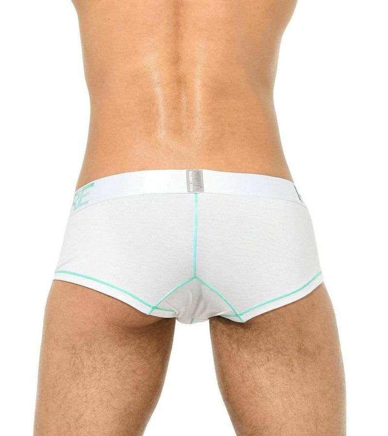 Private Structure Private Structure Boxer Platinum Tencel MicroFiber White-Green 3790 14