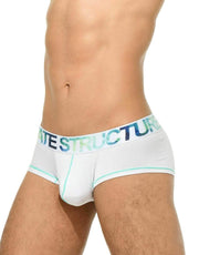 Private Structure M Private Structure Boxer Platinum Tencel MicroFiber White-Green 3790 14