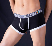Private Structure Private Structure Boxer Trunk Gay Pride Cotton Underwear Black 4020 46