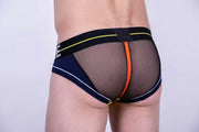 private structure Private Structure Brief Momentum-Orange Mini Slips Briefs Navy 3861 43