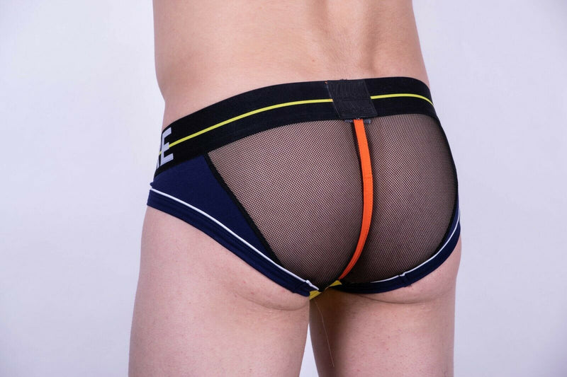 private structure Private Structure Brief Momentum-Orange Mini Slips Briefs Navy 3861 43