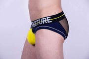 private structure M Private Structure Brief Momentum-Orange Mini Slips Briefs Navy 3861 43