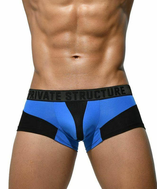 Private Structure S Private Structure Mens Boxer Mini Platinum Micro-Modal Trunks Royal SMALL 3783 2