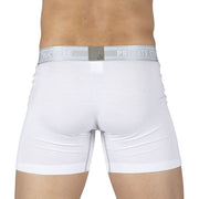 PRIVATE STRUCTURE Viscose Bamboo Long Boxer Brief Mid Waist Bright White 4380