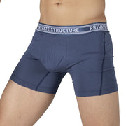 PRIVATE STRUCTURE Viscose Bamboo Long Boxer Brief Mid Waist Citadel Blue 4380