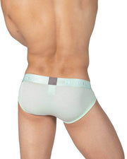 PRIVATE STRUCTURE Viscose Bamboo Mini Briefs Mid - Waist Seacrest Green 4378 59A5